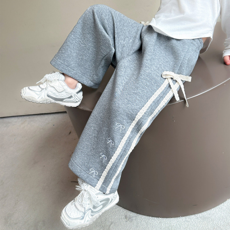 女童休闲卫裤春秋款2025新款洋气女宝宝直筒裤百搭儿童裤子休闲裤|undefined