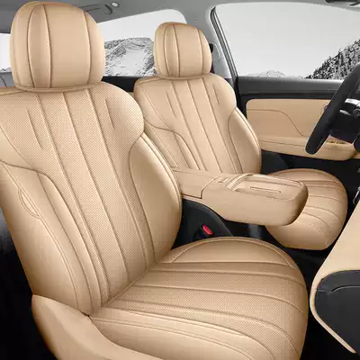 covers, car seat cushions, Modelə uyğun (Original) oturacaq örtükləri - champagne-rice-standard-version-note-the-model-year-front-row-fully-covered-rear-row-partially-covered