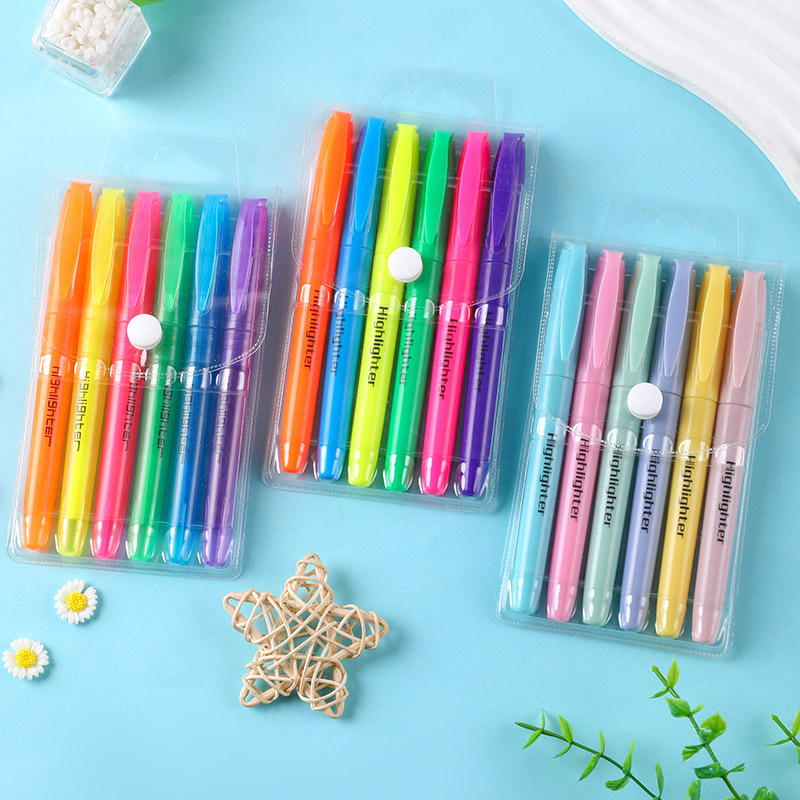 Conjunto de bolígrafo de corte de cabeza inclinada HIGHLIGHTER PEN