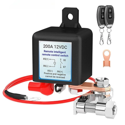 12V 200A Relay Power Cut-Off Power supply, ignition system accessories - 12v-200a-relay-switch-gradient-blue-sticker