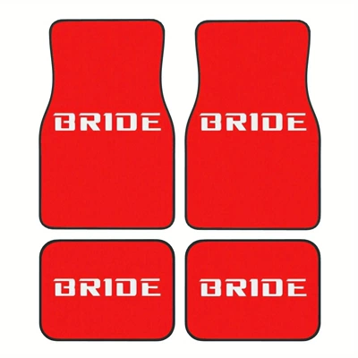Dirt-Resistant and Wear-Resistant, Universal Decorative, Avtomobil döşəmə paspasları - bride-red-3344cm-two-piece-pack
