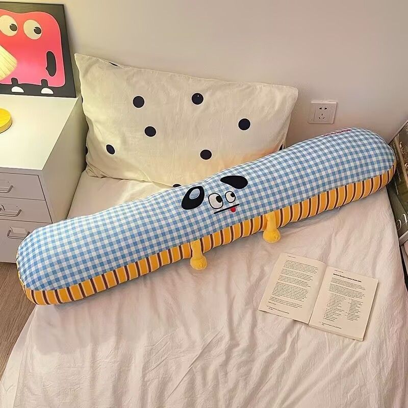 almohada de dibujos animados de peluche para dormir niñas almohada de cama cabezal de cama pierna de clip rectangular dormitorio dormitorio lateral dormir abrazo ventilado