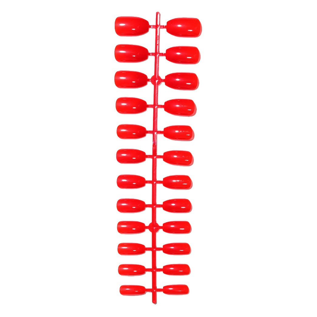 24 pieces of nail patch wear nail solid color fake nails short ballet wear nail finished nail patch nail