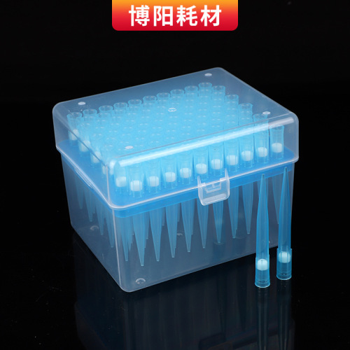 Test tube filter tips, transparent, pipette tip, consumables, filter tip, box