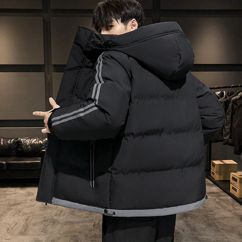 M - 8XL chaqueta de algodón de pluma para hombres chaqueta de algodón de tamaño grande inns capuchón de viento de puerto grueso chaqueta de invierno chaqueta de algodón de hombre caliente image 5
