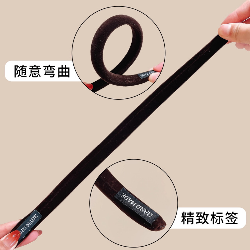 斜纹发箍女款2025新款高级感秋冬高颅顶洗脸头箍显脸小压发卡头饰|undefined