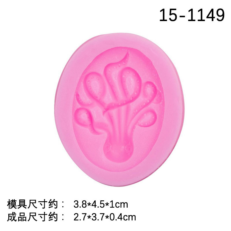 Océano serie delfín tortuga de mar caballito de mar estrella de mar cangrejo Coco árbol fondant pastel de chocolate decorativo molde de silicona