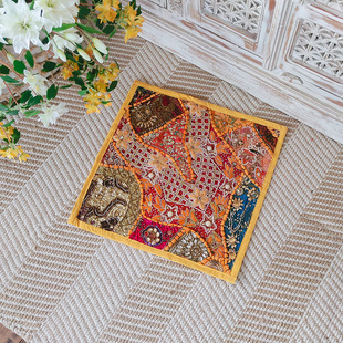 India Imported Wholesale Hand-cut Patchwork Cotton Pillow Case Waist Pillow Cushion Soft Southeast Asia Exotic