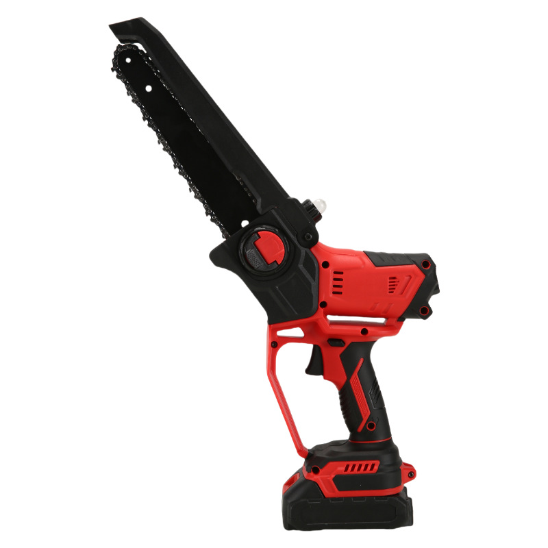 Sierra eléctrica de litio de 8 pulgadas sin escobillas portátil usuario doméstico de mano de una mano sierra de corte de madera sierra eléctrica de litio carga sierra de cadena eléctrica