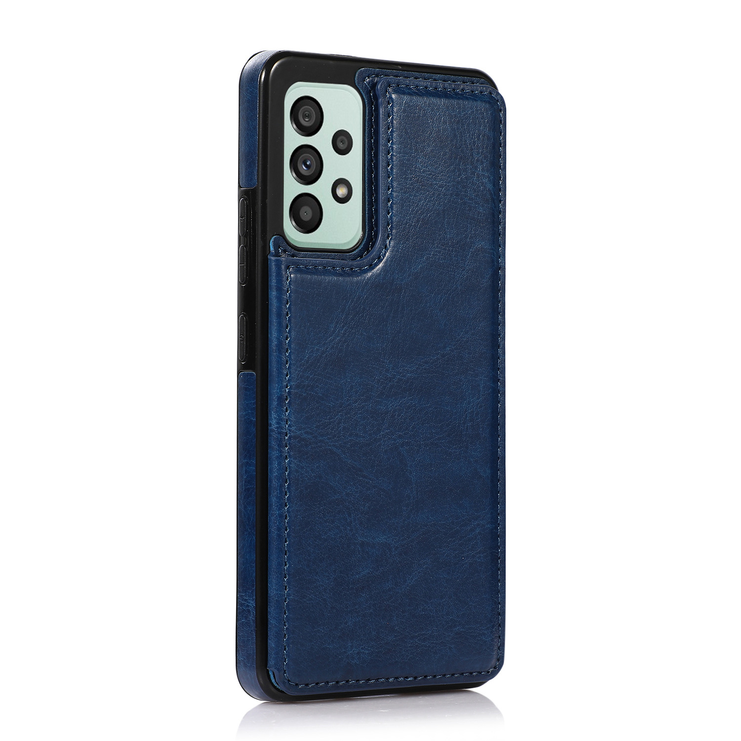 PIXEL9A için uygun çılgın at desenli deri çanta A73 cep telefonu kılıfı A serisi için uygun A55 yaratıcı deri koruyucu kılıf stokta