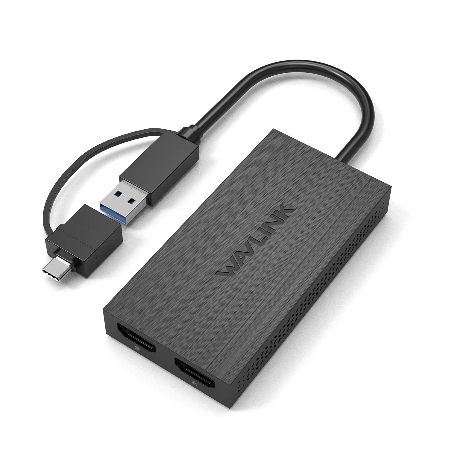 USB3.0 to  DUAL HDMI 2K +4K 显卡双HDMI 异显 手机 电脑平板