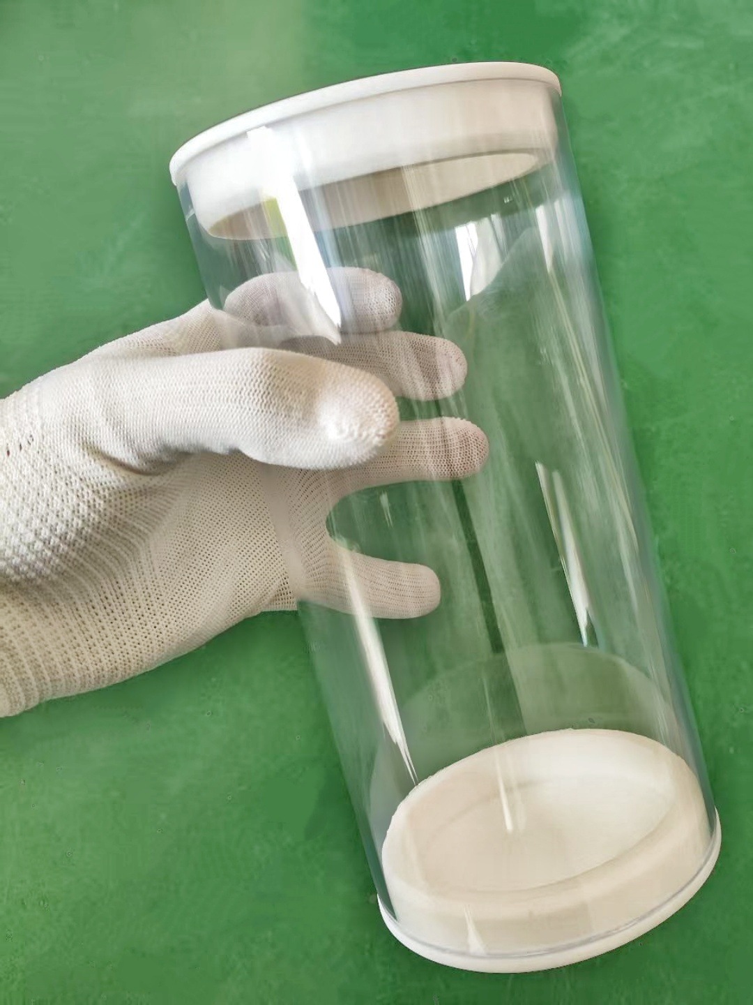 现货供应内径95外径100mmPC高透明包装管硬管塑料管子带塑料盖子