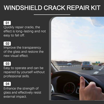 Agent for Clear Vision, Auto glass repair liquid