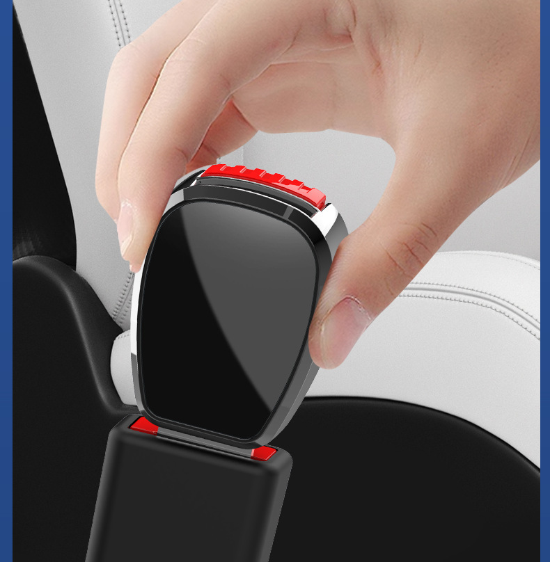 New Customizable Logo Car Seat Belt Lock Buckle Insert Buckle Car Interior Decoration Supplies Seat Belt Extender Belt
