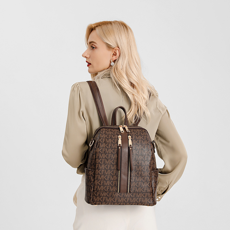 MK F large capacity simple Korean 2023 new spring and summer shoulder bag ladies shoulder bag all-match trendy backpack MK F large capacity simple Korean 2023 new spring and summer shoulder bag ladies shoulder bag all-match trendy backpack