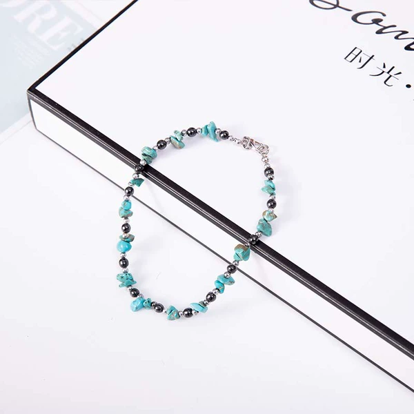 Green round beads