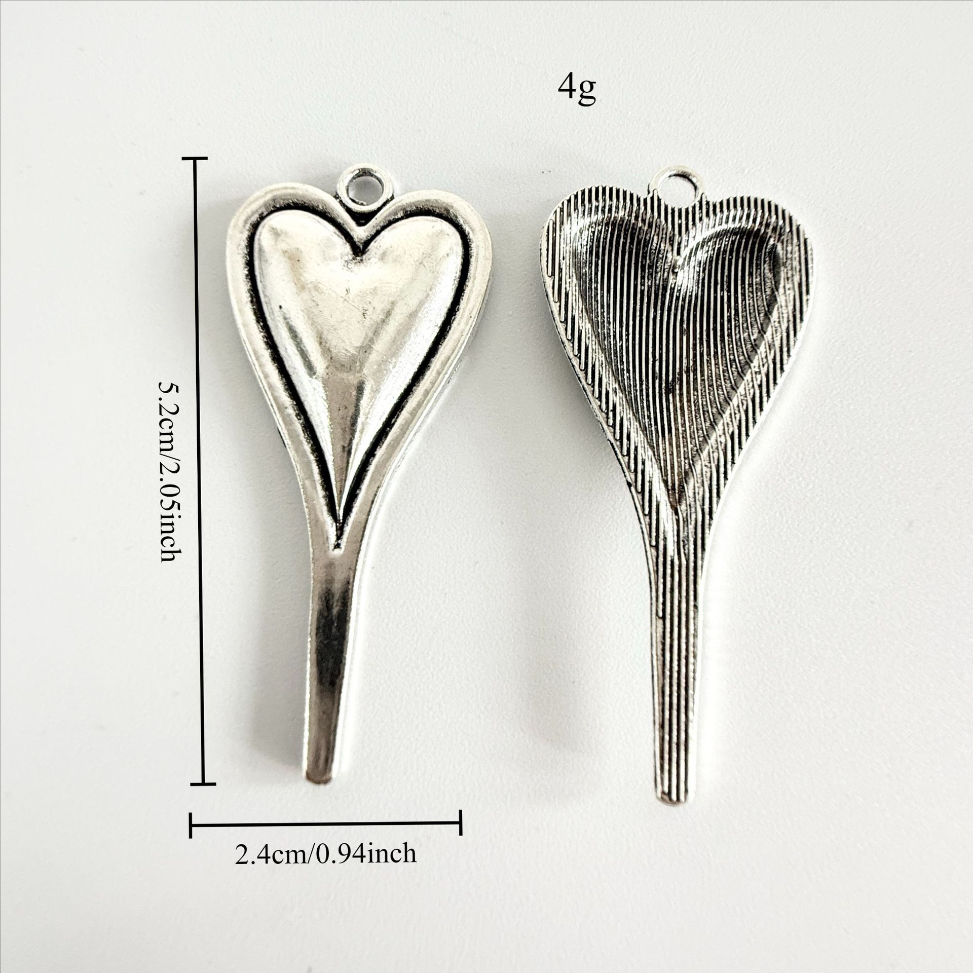 Moda alta gota de amor colgante collar largo colgante llavero accesorios simples de moda universal