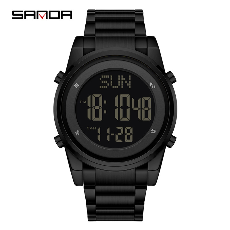 Sanda relojes adolescentes de secundaria primaria relojes de pulsera masculinos nocturna despertador impermeable multifuncional al por mayor