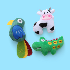 Cat Toys Cute Animal Shape Cat Mint Cow Bird Plush Toy Bite Resistant Pet Chew Factory 