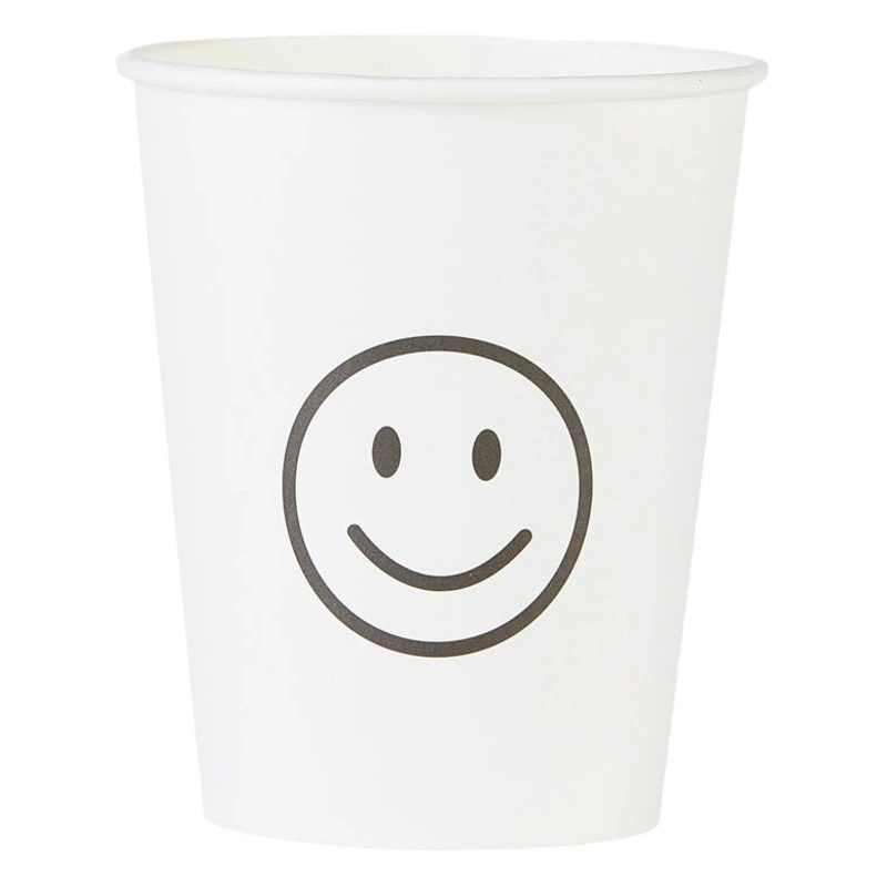 Одноразовый бумажный стаканчик оптом 250 мл утолщенный бытовой стаканчик для воды офисный деловой рекламный стаканчик в стиле ins простой стаканчик