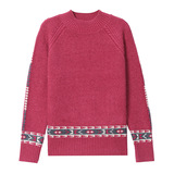 秋冬新款民族风半高领气质通勤毛衣女提花宽松休闲打底衫青年潮款，女装针织衫/毛衣，妃慕昵服饰