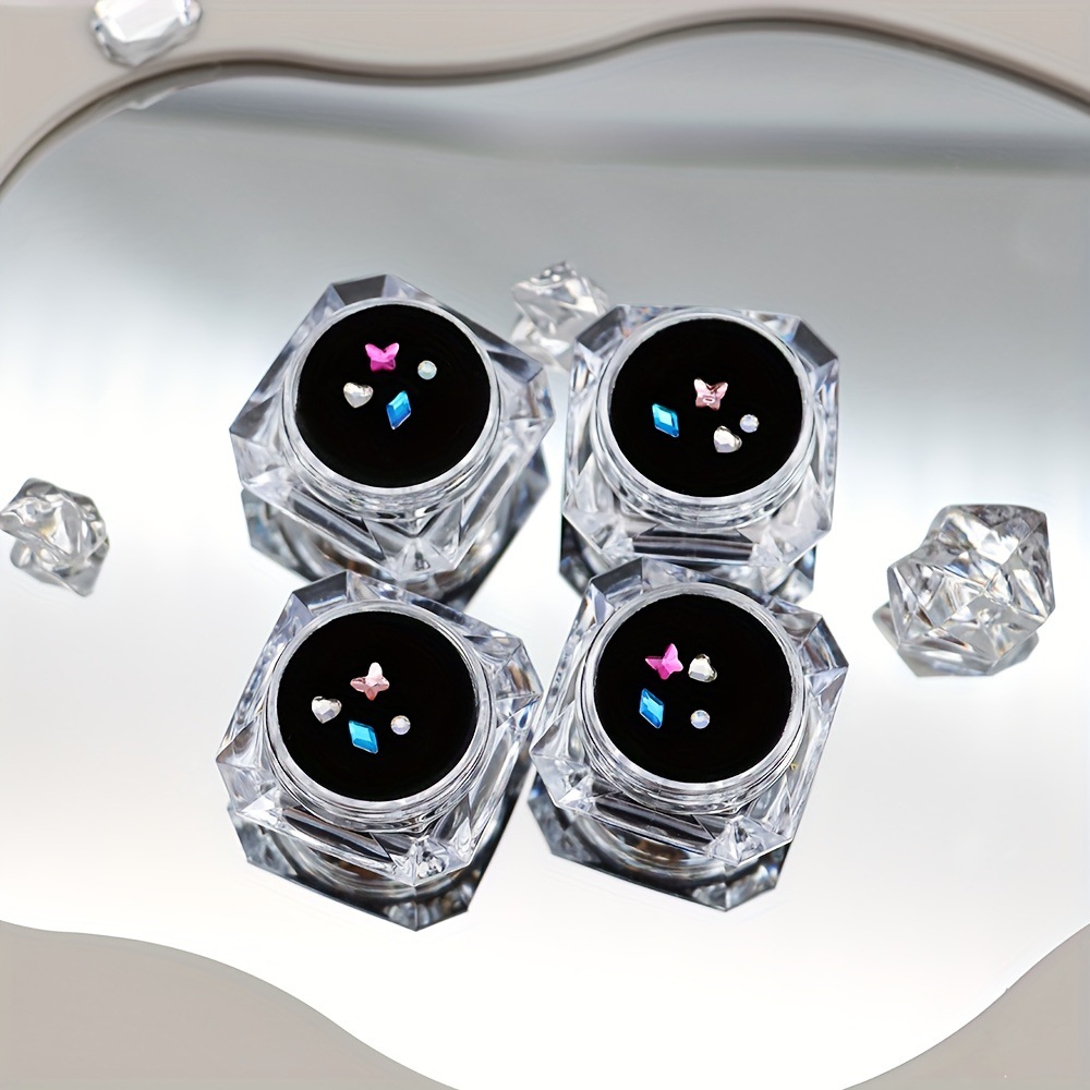 Strass a forma di cuore e farfalla per grillz dentali diy_voghion.com