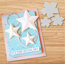 diy3D五角星 金属压花碳钢刀模切纸模蚀刻切割刀模