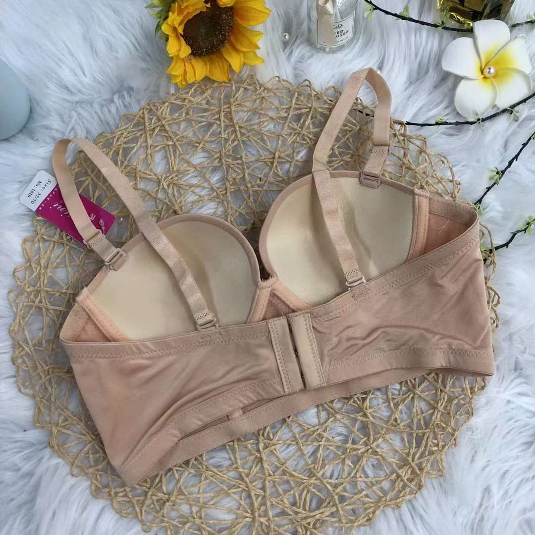 Nuevo sujetador sin costuras brillante colección de ropa interior pecho pequeño push up ropa interior cómoda push up sujetador sin costuras