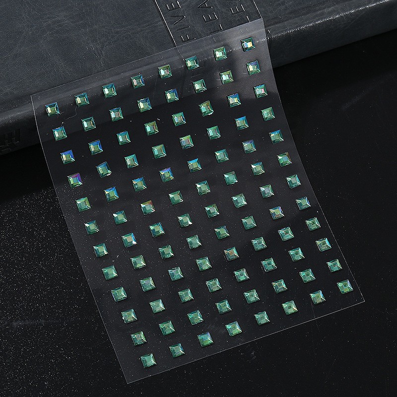 Tang traje antiguo disfraz maquillaje color diamante acrílico cara pegatinas de diamantes