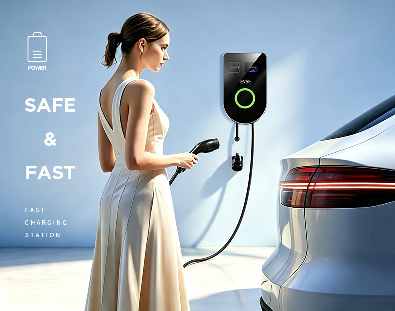 Cross-Border Type2 European Standard Charging Gun 7Kw Ev Charger New Energy Vehicle Ac Home Charging Station