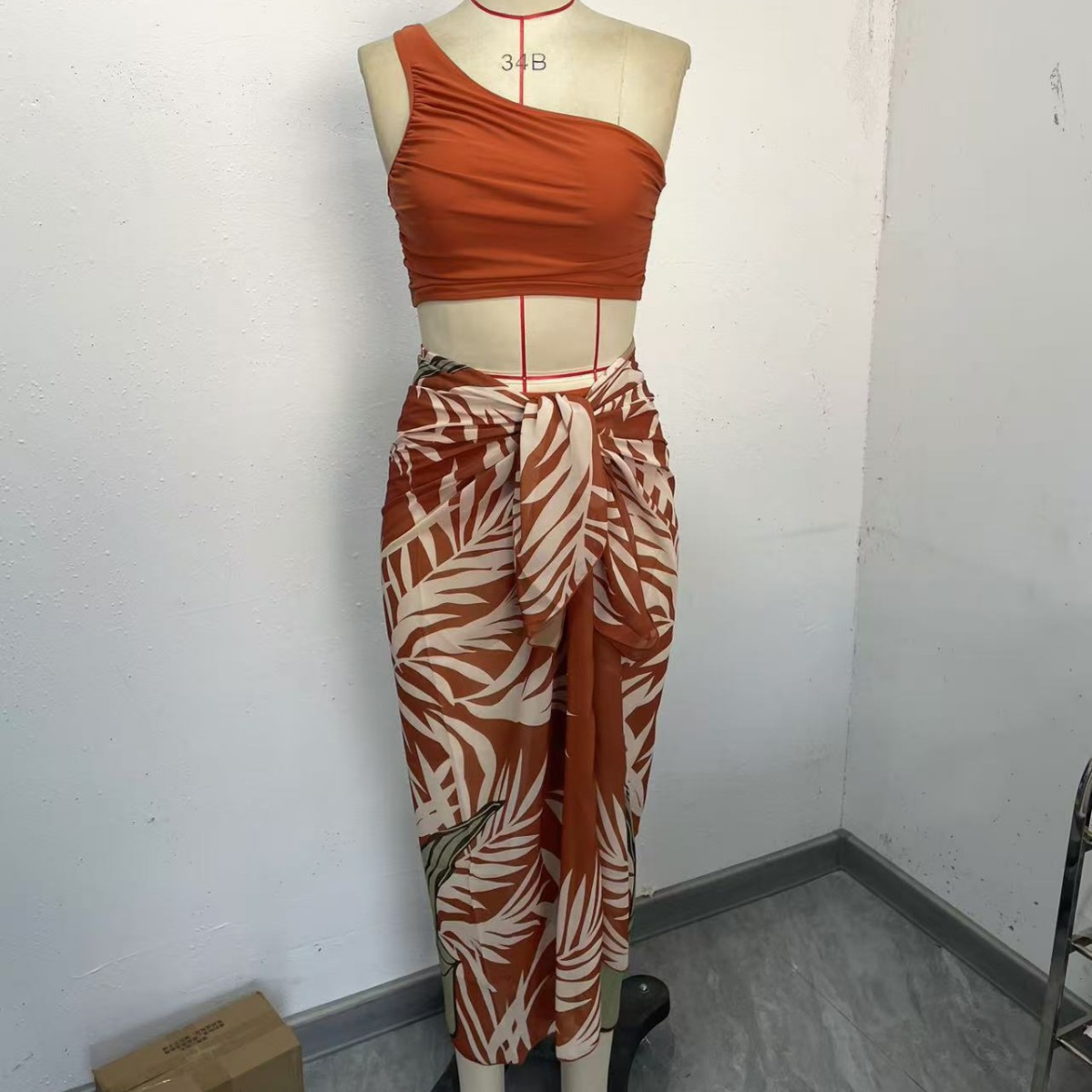 2025 Europa y los Estados Unidos SHEIN nuevo traje de baño de tres piezas de mujer bikini traje de baño de moda set explosivo en stock