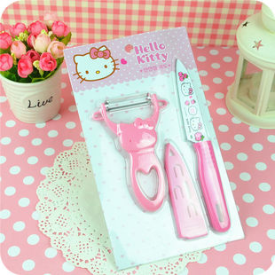 Cute universal set for home use for students, handheld pocket knife