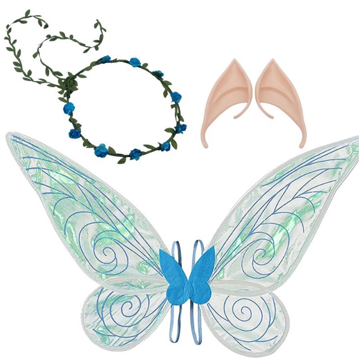 De los niños de la mariposa elfo alas Ángel Festival party Dress Up props varita mágica chica rendimiento decoración traje