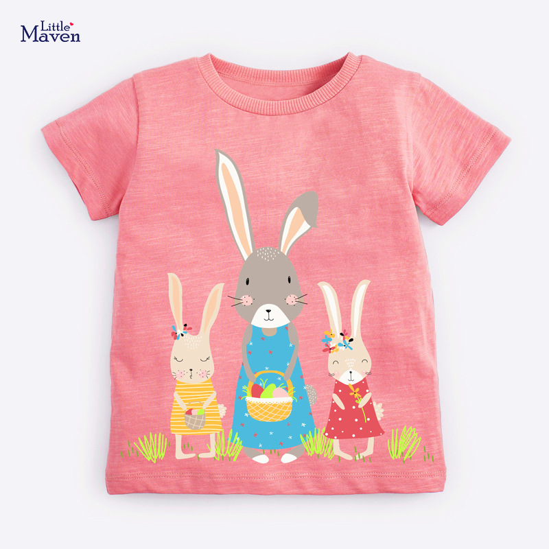 Little maven girls t-shirt European and...