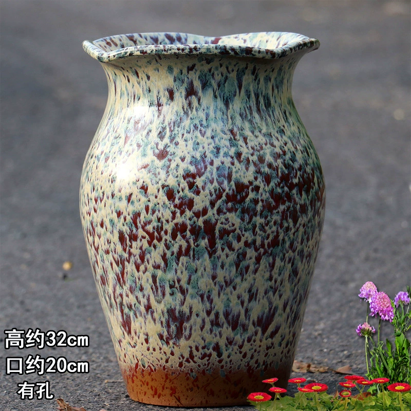 Breathable high boots, ceramic big flowerpot