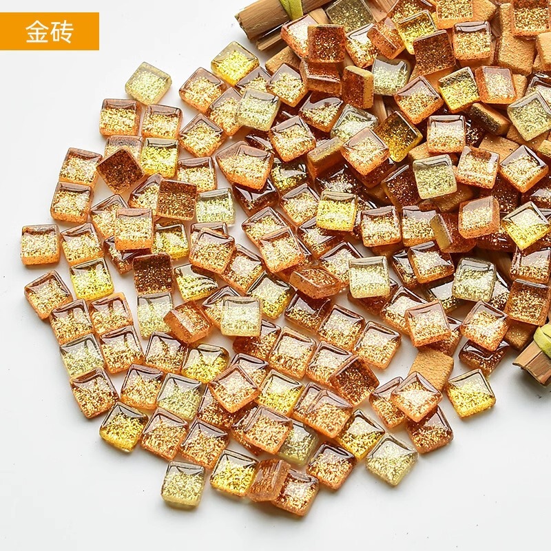 200克diy多元闪粉马赛克集合水晶自由石玻璃儿童手工材料颗粒|undefined