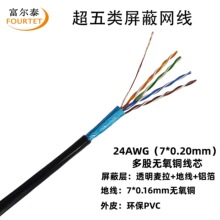 �����7*0.20mm��ɟo���~���ξW�� CAT5E FTP 24AWG��ܛ��ɾW��