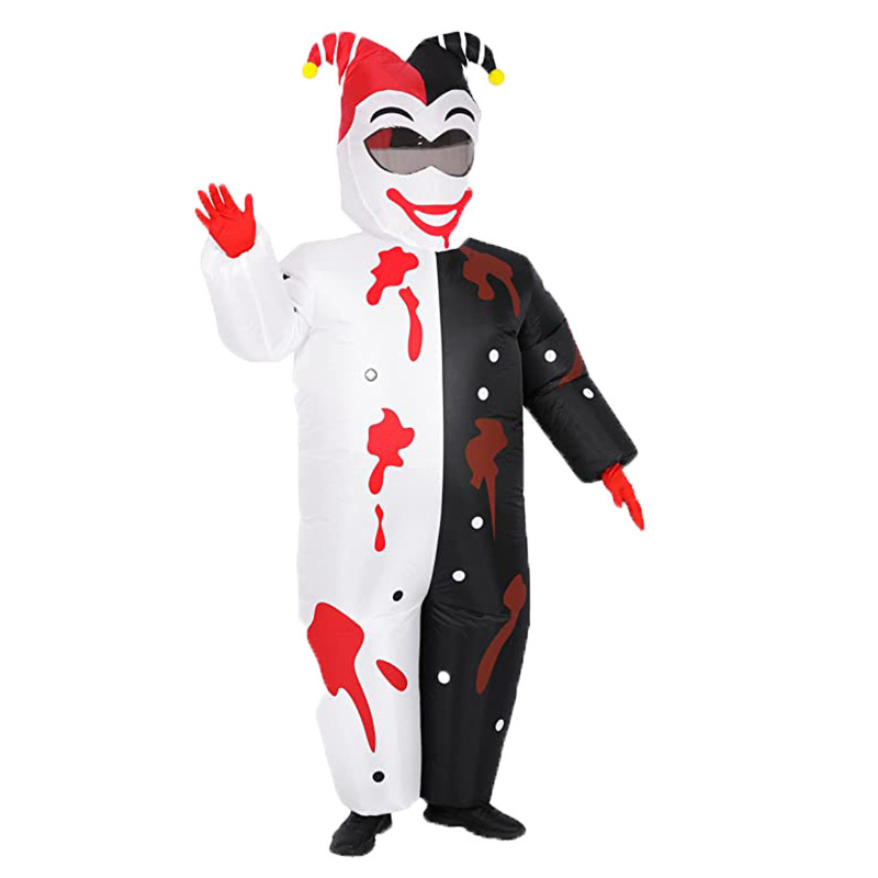 Venta caliente Traje inflable transfronterizo Dinosaurio de Halloween Alien Tyrannosaurus Rex Dress Up Ropa de actuación divertida Decoración de fiesta