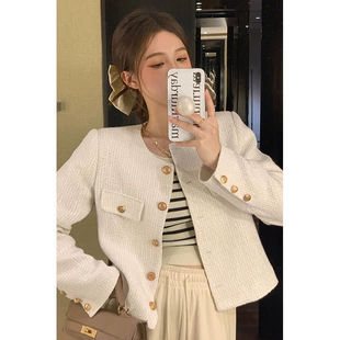 Теплая зимняя короткая куртка, стиль Chanel, коллекция 2022 года, высокий класс