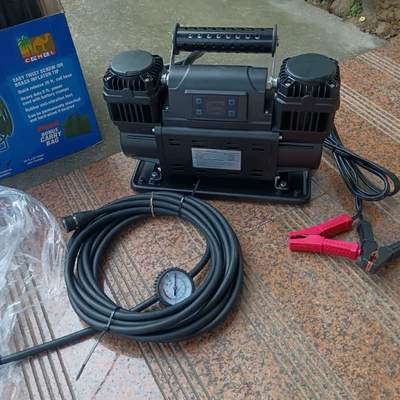 60 dual digital display car air pump 12v dual cylinder high power high pressure off-road car tire air pump (Hava nasosu)