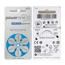德国原装进口powerone P675 PR44 A675 S675锌空气助听器电池AG13