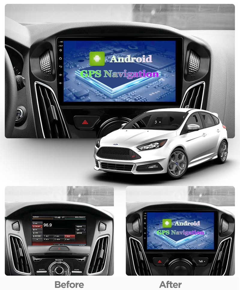 Suitable for Ford 11-17 Focus Car Navigation All-In-One Machine with Carplay Android Large Screen Dvd Navigation Gps