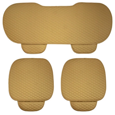 Seat cushion, seat cover — Cushion Three-piece Set Tie-free Four - small-diamond-pipi-rice-three-piece-set