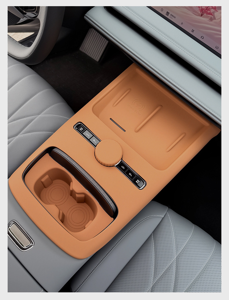 Galaxy E8 Starlight 8 Central Control Panel Silicone Pad Water Coaster Wireless Charging Protective Pad Cover Car Interior Decoration Accessories