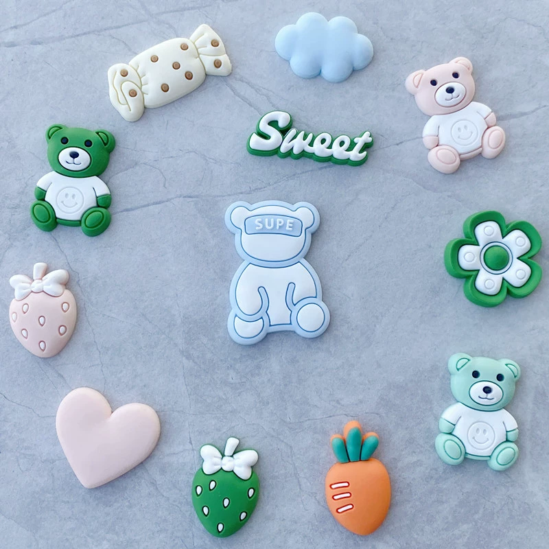 Пользовательские отверстия обувь DIY Аксессуары ПВХ мягкая резиновая обувь цветок съемные трехмерные Мультяшные украшения Пряжка для обуви Нижняя пряжка аксессуары