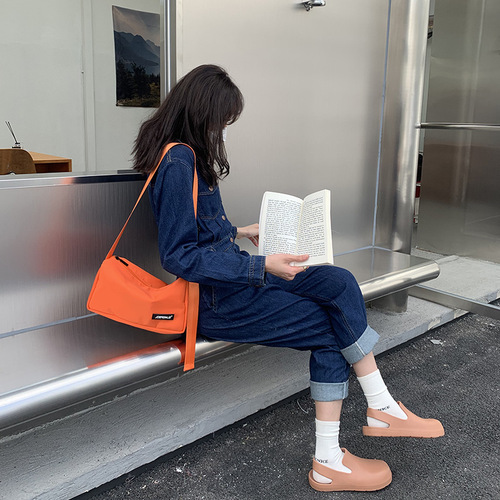 乔戈春季新款斜挎包牛津布大容量休闲单肩包简约女包一件代发