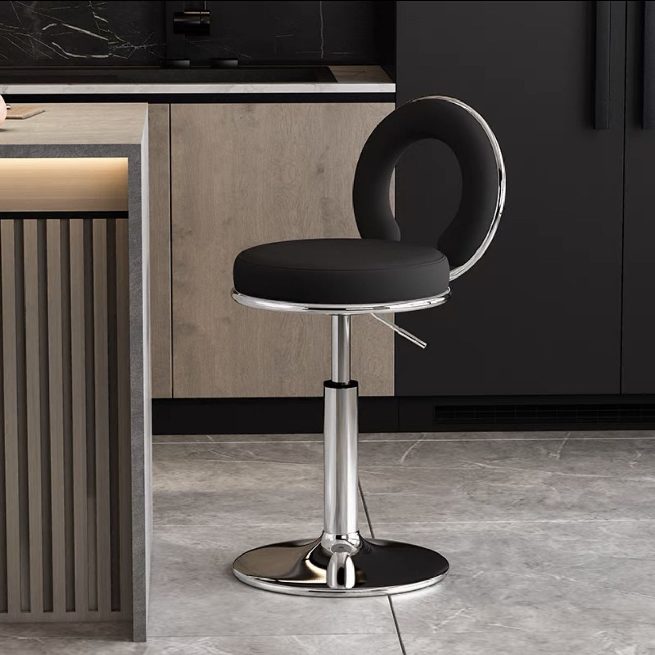 Silla de bar respaldada taburetes altos para el hogar taburetes modernos simples de alta calidad cajero de recepción elevador silla de bar alta