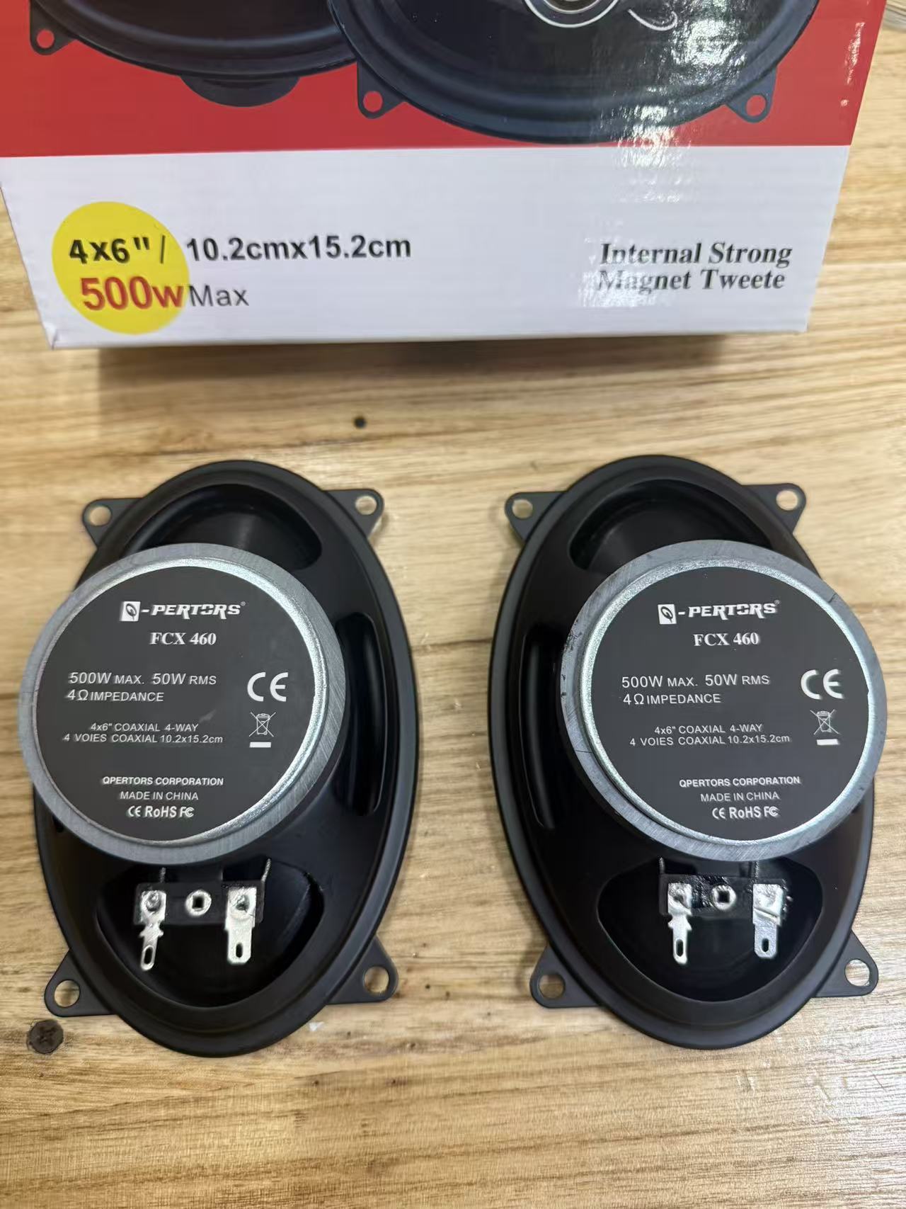 In-Stock Supply of Bass Car Coaxial Speakers 4*6inch Car Audio Speakers