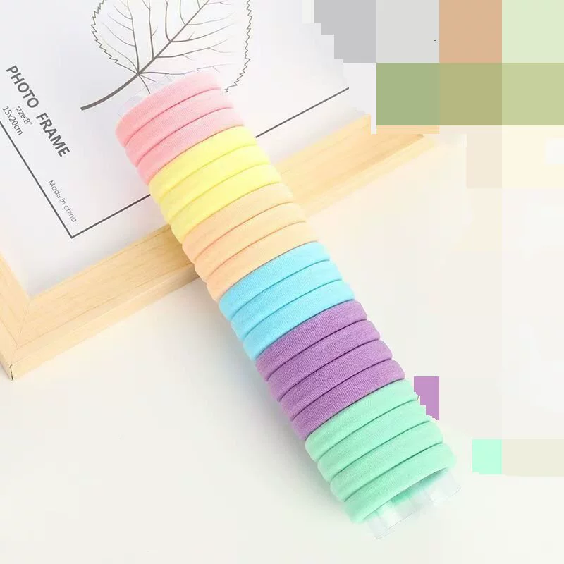 Набор для волос: кольцо для полотенца 4 см, резинка 5 см, цветная повязка на голову, бесшовная высокоэластичная резинка для волос, веревка для волос, полотенце.