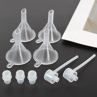 Mini small funnel plastic perfume dispenser 13 teeth ball essential oil perfume dispenser tool accessories wholesale